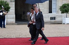 State diner with Brazilian President at the Elysee - Paris