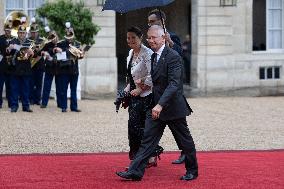 State diner with Brazilian President at the Elysee - Paris