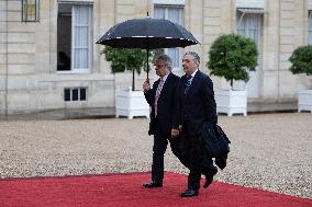 State diner with Brazilian President at the Elysee - Paris