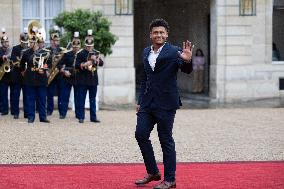 State diner with Brazilian President at the Elysee - Paris