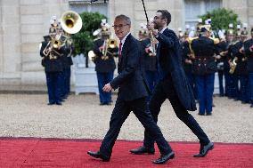 State diner with Brazilian President at the Elysee - Paris