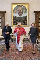 Pope Leo XIV Meets Italian President Sergio Mattarella - Vatican