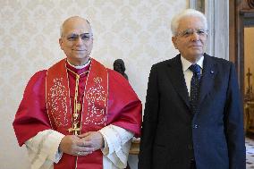 Pope Leo XIV Meets Italian President Sergio Mattarella - Vatican