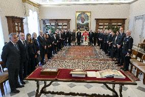 Pope Leo XIV Meets Italian President Sergio Mattarella - Vatican