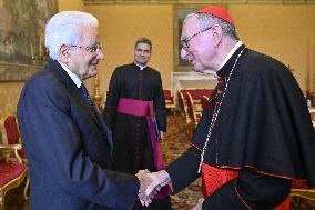Pope Leo XIV Meets Italian President Sergio Mattarella - Vatican