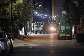 Israeli Forces Raid Qalqilya - Palestine