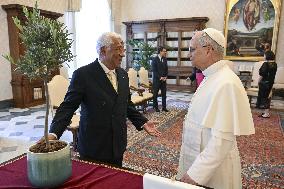 Pope Leo XIV Meets Antonio Costa - Vatican