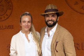 2025 French Open - Celebrities at Village Day 13 NB