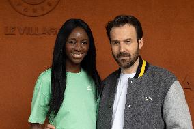 2025 French Open - Celebrities at Village Day 13 NB