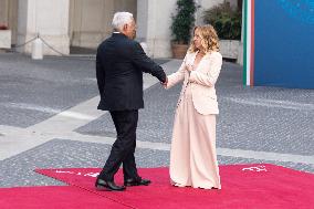 PM Giorgia Meloni Meets Antonio Costa - Rome