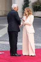 PM Giorgia Meloni Meets Antonio Costa - Rome
