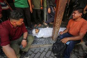 Funeral Of Three Palestinian Journalists - Gaza