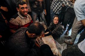 Funeral Of Three Palestinian Journalists - Gaza