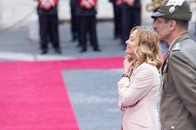 PM Giorgia Meloni Receives President Javier Milei - Italy