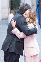 PM Giorgia Meloni Receives President Javier Milei - Italy