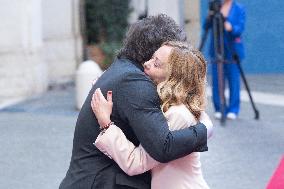 PM Giorgia Meloni Receives President Javier Milei - Italy