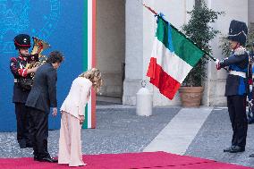PM Giorgia Meloni Receives President Javier Milei - Italy