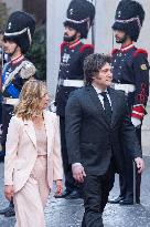 PM Giorgia Meloni Receives President Javier Milei - Italy
