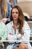 2025 French Open - Celebrities In Stand Day 13 NB