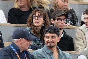 2025 French Open - Celebrities In Stand Day 13 NB