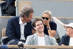2025 French Open - Celebrities In Stand Day 13 NB