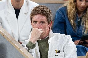 2025 French Open - Celebrities In Stand Day 13 NB