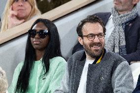 2025 French Open - Celebrities In Stand Day 13 NB