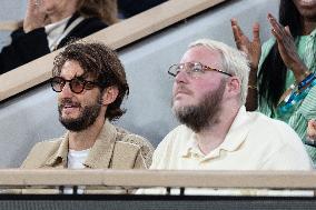 2025 French Open - Celebrities In Stand Day 13 NB