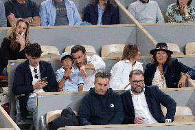 2025 French Open - Celebrities In Stand Day 13 NB