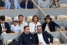 2025 French Open - Celebrities In Stand Day 13 NB