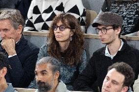 2025 French Open - Celebrities In Stand Day 13 NB