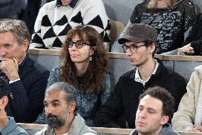 2025 French Open - Celebrities In Stand Day 13 NB