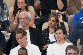 2025 French Open - Celebrities In Stand Day 13 NB