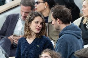 2025 French Open - Celebrities In Stand Day 13 NB