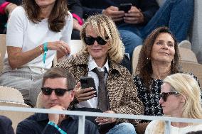 2025 French Open - Celebrities In Stand Day 13 NB
