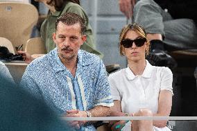 2025 French Open - Celebrities In Stand Day 13 NB