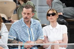 2025 French Open - Celebrities In Stand Day 13 NB