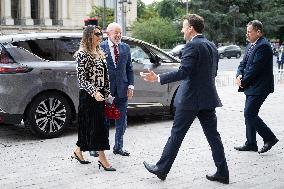 Macron and Lula visit of the exhibition of Ernesto Neto at the Grand Palais museum - Paris