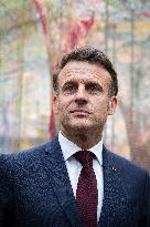 Macron and Lula visit of the exhibition of Ernesto Neto at the Grand Palais museum - Paris