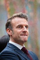 Macron and Lula visit of the exhibition of Ernesto Neto at the Grand Palais museum - Paris