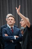 Macron and Lula visit of the exhibition of Ernesto Neto at the Grand Palais museum - Paris