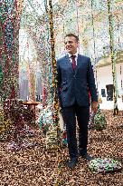 Macron and Lula visit of the exhibition of Ernesto Neto at the Grand Palais museum - Paris