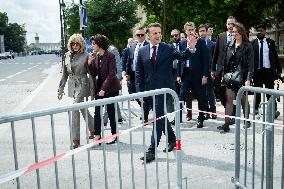 Macron and Lula visit of the exhibition of Ernesto Neto at the Grand Palais museum - Paris