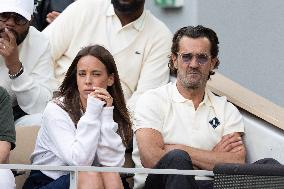 2025 French Open - Celebrities In Stand Day 13 NB