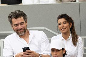 2025 French Open - Celebrities In Stand Day 13 NB
