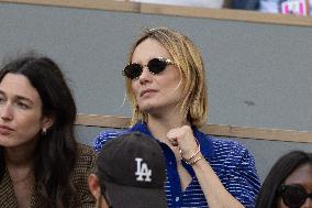 2025 French Open - Celebrities In Stand Day 13 NB