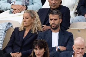 2025 French Open - Celebrities In Stand Day 13 NB