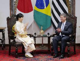 Japan's Princess Kako in Brazil