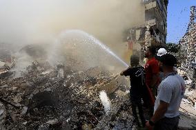 Israeli Strike In The Southern Suburb Of Beirut - Lebanon