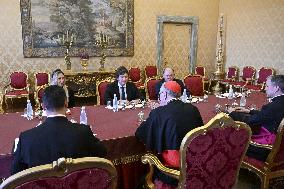 Pope Leo XIV Meets Javier Milei - Vatican